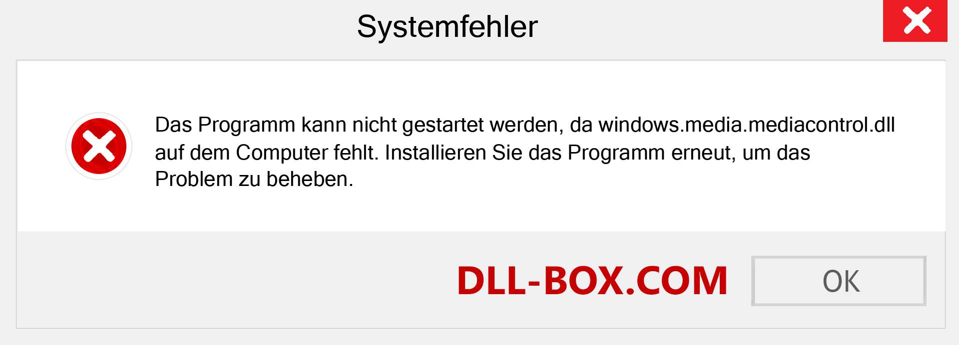 windows.media.mediacontrol.dll-Datei fehlt?. Download für Windows 7, 8, 10 - Fix windows.media.mediacontrol dll Missing Error unter Windows, Fotos, Bildern