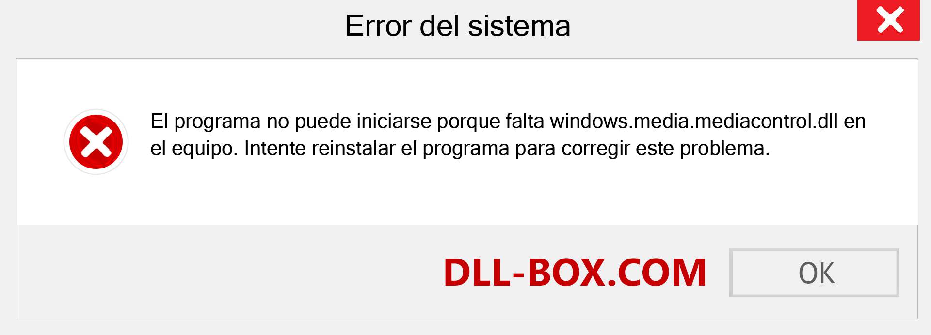 ¿Falta el archivo windows.media.mediacontrol.dll ?. Descargar para Windows 7, 8, 10 - Corregir windows.media.mediacontrol dll Missing Error en Windows, fotos, imágenes